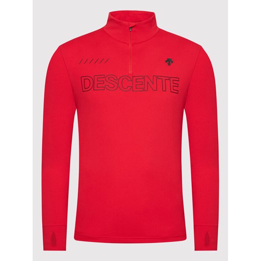 Descente Koszulka techniczna Zip DWMSGB28 Czerwony Slim Fit Descente 58 wyprzedaż MODIVO