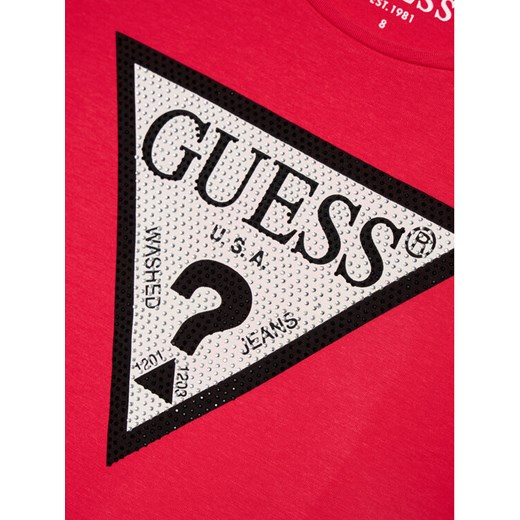 Guess Bluzka J1YI36 K6YW1 Różowy Regular Fit Guess 12Y MODIVO okazyjna cena