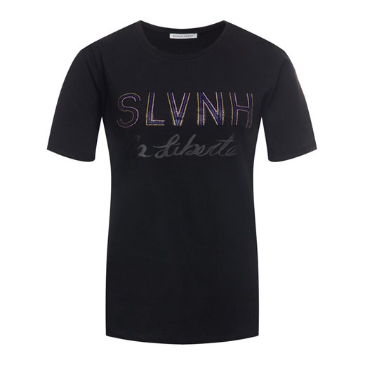 Silvian Heach T-Shirt Stitten PGA19022TS Czarny Regular Fit XS okazja MODIVO