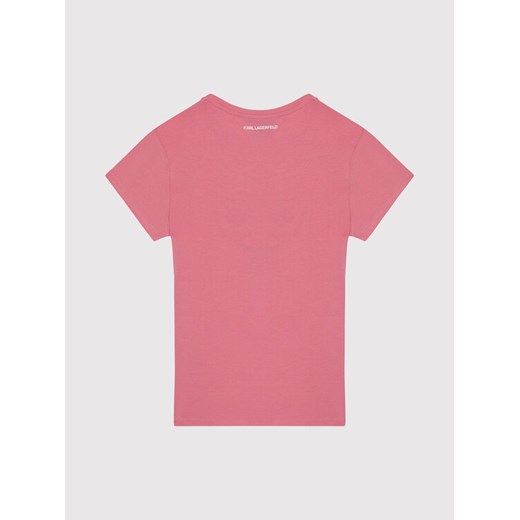 KARL LAGERFELD T-Shirt Z15T59 D Różowy Regular Fit Karl Lagerfeld 14Y promocyjna cena MODIVO