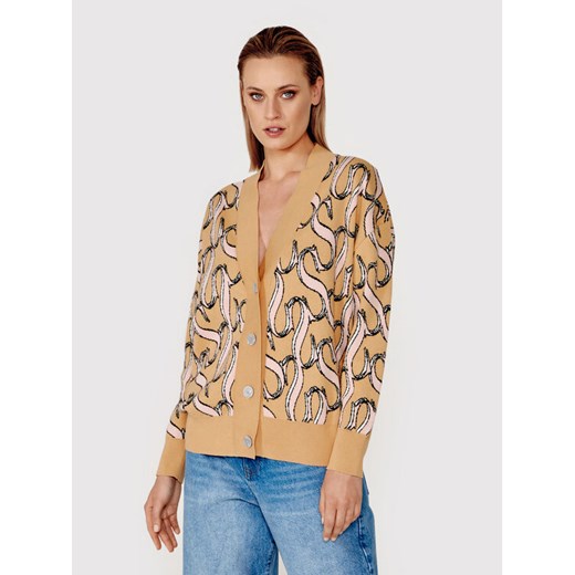 Simple Kardigan SWD018 Brązowy Regular Fit Simple M_L MODIVO