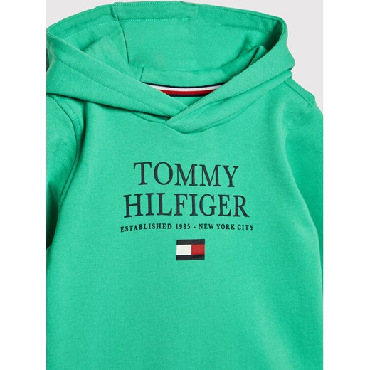 Tommy Hilfiger Bluza Th Logo KB0KB07027 M Zielony Regular Fit Tommy Hilfiger 4Y okazyjna cena MODIVO
