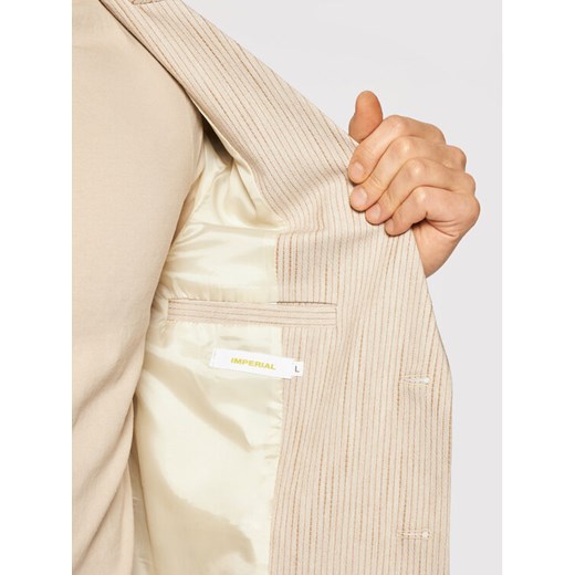 Imperial Marynarka JZ0TBME Beżowy Slim Fit Imperial M okazyjna cena MODIVO