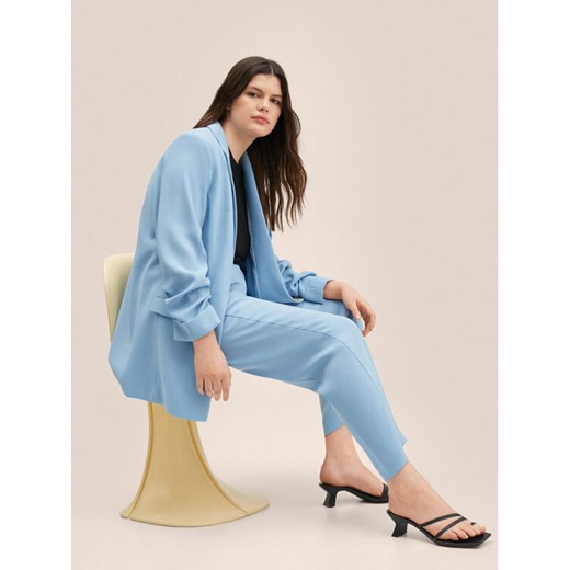 Mango Spodnie materiałowe Semiflu 27083262 Niebieski Regular Fit Mango XL MODIVO