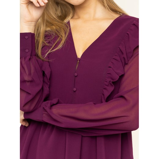 Guess Sukienka koktajlowa W01K70 W8SL0 Fioletowy Relaxed Fit Guess XS wyprzedaż MODIVO