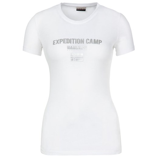 Napapijri T-Shirt Sonthe W N0YIKR Biały Regular Fit Napapijri S promocyjna cena MODIVO