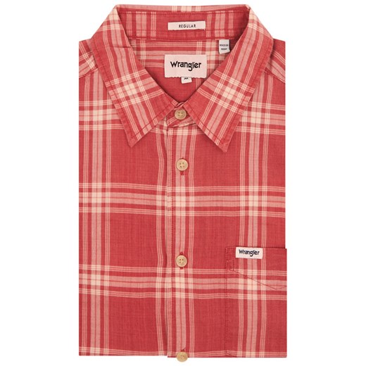 Wrangler Koszula 1 Pkt Shirt W5J6OEXER Czerwony Regular Fit Wrangler M MODIVO promocyjna cena