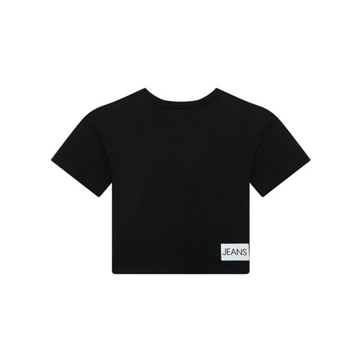Calvin Klein Jeans T-Shirt Institutional Logo Boxy IG0IG01064 Czarny Regular Fit 14Y okazyjna cena MODIVO