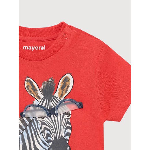 Mayoral T-Shirt 1001 Czerwony Regular Fit Mayoral 12M promocyjna cena MODIVO