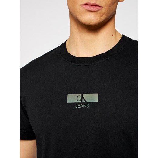 Calvin Klein Jeans T-Shirt J30J317492 Czarny Regular Fit XXL wyprzedaż MODIVO