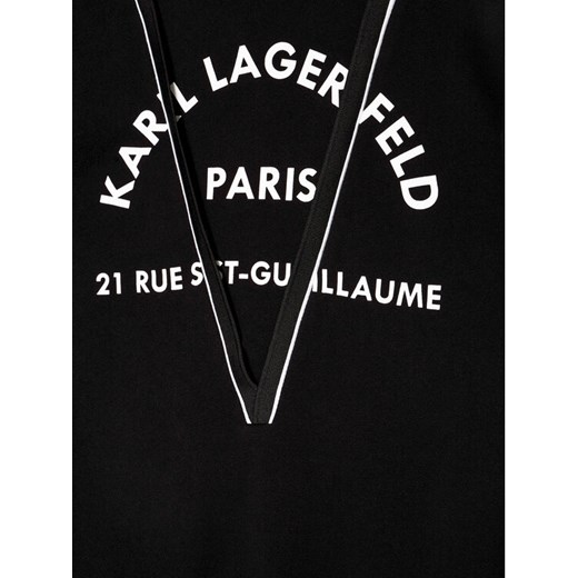KARL LAGERFELD Sukienka codzienna Z12156 S Czarny Regular Fit Karl Lagerfeld 8Y wyprzedaż MODIVO