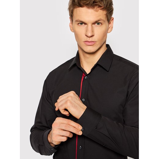 Hugo Koszula Elisha02 50468142 Czarny Extra Slim Fit 44 MODIVO promocyjna cena