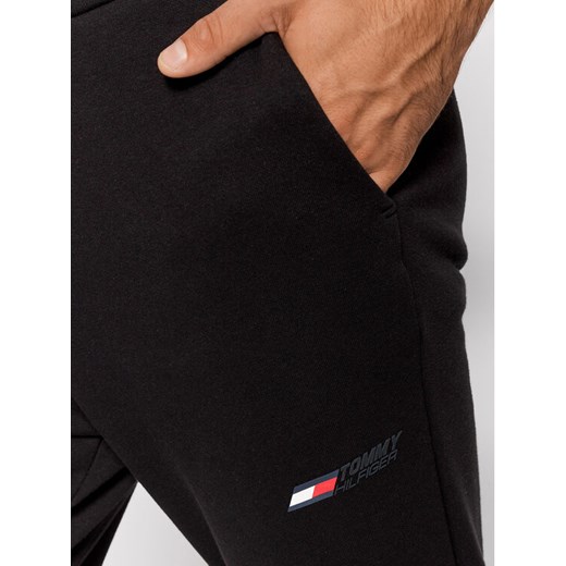 Tommy Hilfiger Spodnie dresowe Logo MW0MW21099 Czarny Regular Fit Tommy Hilfiger L okazja MODIVO