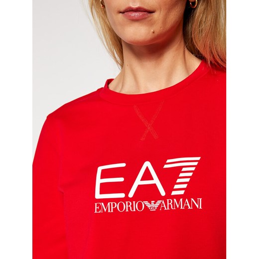 EA7 Emporio Armani Bluza 8NTM39 TJ31Z 1451 Czerwony Regular Fit L wyprzedaż MODIVO
