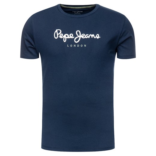 Pepe Jeans T-Shirt Eggo PM500465 Granatowy Regular Fit Pepe Jeans M promocyjna cena MODIVO
