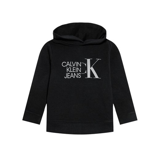 Calvin Klein Jeans Bluza Hybrid Logo IB0IB00799 Czarny Regular Fit 6Y MODIVO promocyjna cena