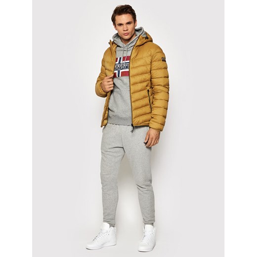 Napapijri Kurtka puchowa Aerons NP0A4FPY Żółty Regular Fit Napapijri M okazja MODIVO