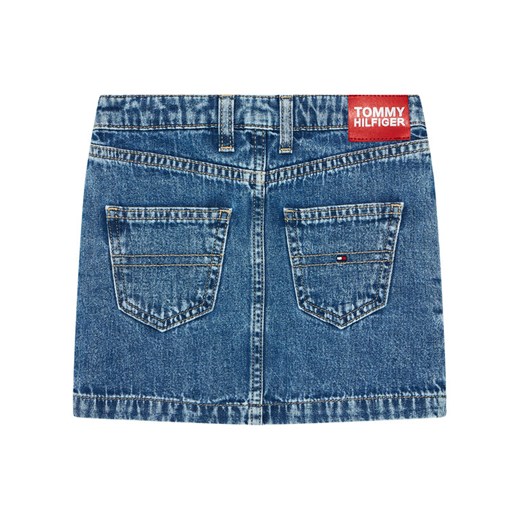 Tommy Hilfiger Spódnica jeansowa KG0KG05784 M Granatowy Regular Fit Tommy Hilfiger 5Y promocja MODIVO