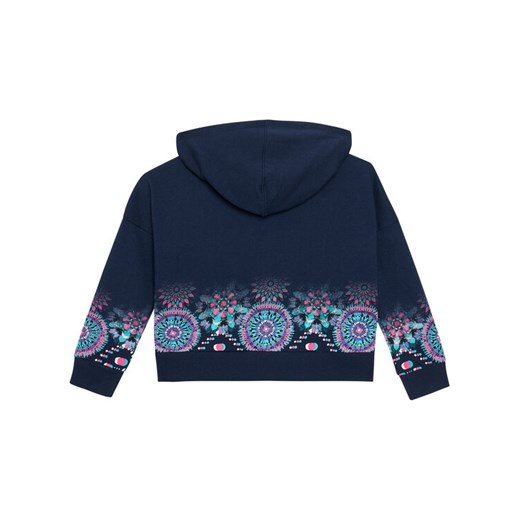 Desigual Bluza Eris 21SGSK01 Granatowy Regular Fit Desigual 5_6Y okazyjna cena MODIVO