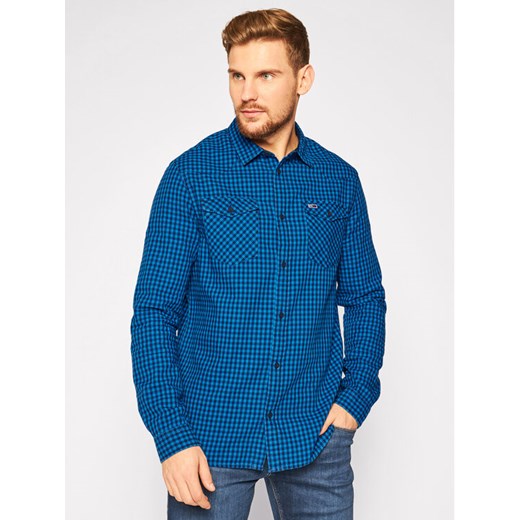 Tommy Jeans Koszula Gingham Western DM0DM08779 Granatowy Regular Fit Tommy Jeans M okazja MODIVO