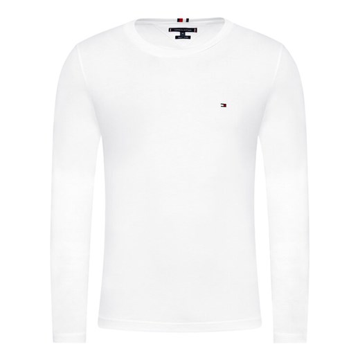 Tommy Hilfiger Longsleeve Essential Ls MW0MW17677 Biały Regular Fit Tommy Hilfiger XL okazyjna cena MODIVO