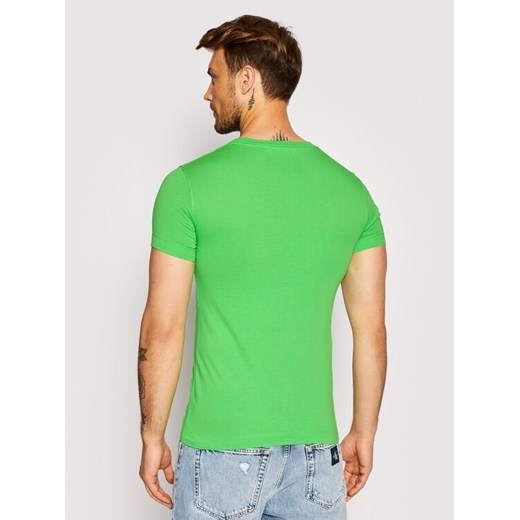 Calvin Klein Jeans T-Shirt J30J318067 Zielony Slim Fit S okazja MODIVO