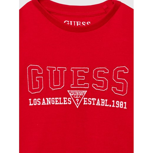 Guess T-Shirt N2RI12 K8HM0 Czerwony Regular Fit Guess 6Y MODIVO