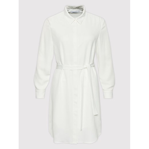 Calvin Klein Sukienka koszulowa K20K203785 Biały Regular Fit Calvin Klein 40 MODIVO