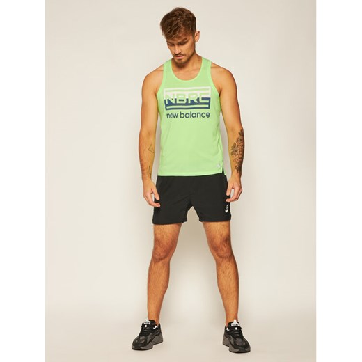 New Balance Koszulka techniczna Printed Impact Run MT01233 Zielony Athletic Fit New Balance XL okazja MODIVO