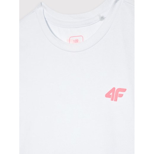 4F Komplet t-shirt i szorty sportowe JSETRD001 Kolorowy Regular Fit 146 MODIVO okazja
