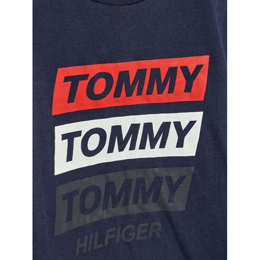 Tommy Hilfiger Bluzka Fun Artwork KB0KB06952 M Granatowy Regular Fit Tommy Hilfiger 3Y promocyjna cena MODIVO