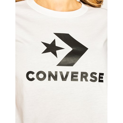 Converse T-Shirt Star Chevron 10018569 Biały Regular Fit Converse XL okazja MODIVO