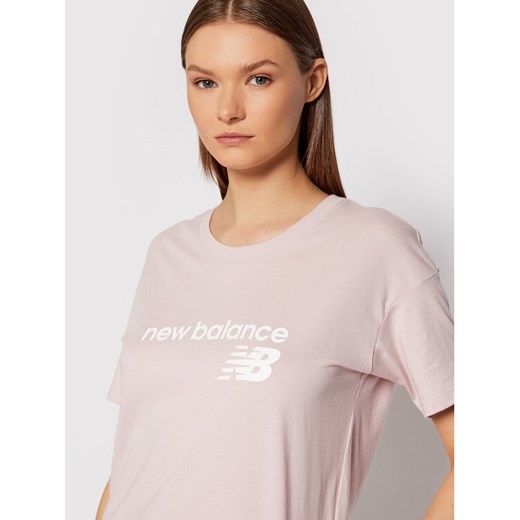 New Balance T-Shirt WT03805 Różowy Relaxed Fit New Balance S promocyjna cena MODIVO