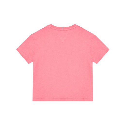 Tommy Hilfiger T-Shirt Flag Print KG0KG05909 M Różowy Regular Fit Tommy Hilfiger 6Y wyprzedaż MODIVO
