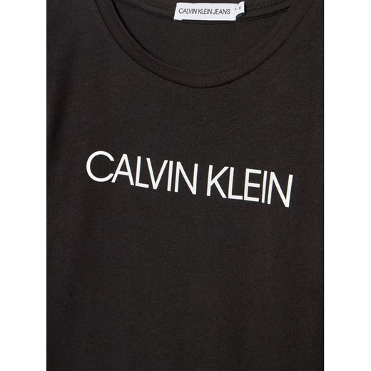 Calvin Klein Jeans Bluzka Institutional Logo IG0IG01014 Czarny Slim Fit 10Y MODIVO okazja