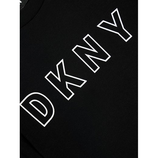 DKNY T-Shirt D35R23 D Czarny Regular Fit 14Y promocja MODIVO