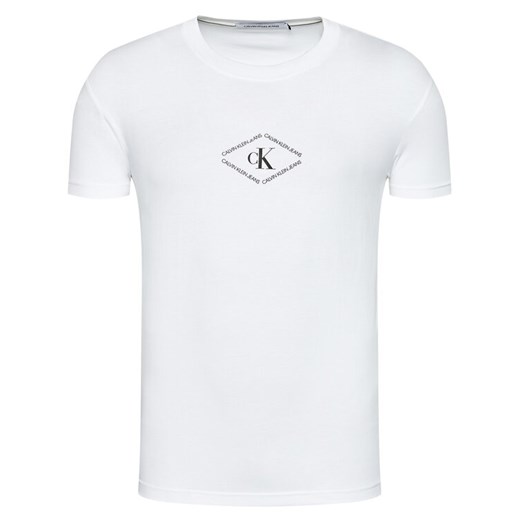 Calvin Klein Jeans T-Shirt J30J317448 Biały Regular Fit XXL promocja MODIVO