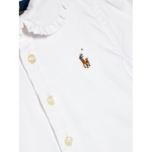 Polo Ralph Lauren Koszula Solid Oxford 311680346001 Biały Regular Fit Polo Ralph Lauren 4_4T wyprzedaż MODIVO