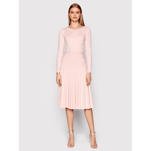 Marciano Guess Sukienka dzianinowa 2RGK25 5668Z Różowy Regular Fit Marciano Guess XL MODIVO
