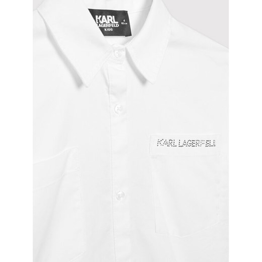 KARL LAGERFELD Sukienka codzienna Z12209 S Biały Regular Fit Karl Lagerfeld 8Y MODIVO