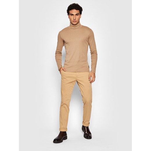 Marc O'Polo Golf 129 2202 52354 Beżowy Slim Fit XL wyprzedaż MODIVO