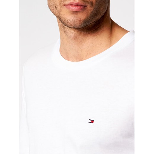 Tommy Hilfiger Longsleeve Essential Ls MW0MW17677 Biały Regular Fit Tommy Hilfiger M wyprzedaż MODIVO