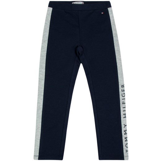 Tommy Hilfiger Legginsy KG0KG04429 S Granatowy Slim Fit Tommy Hilfiger 3 promocyjna cena MODIVO