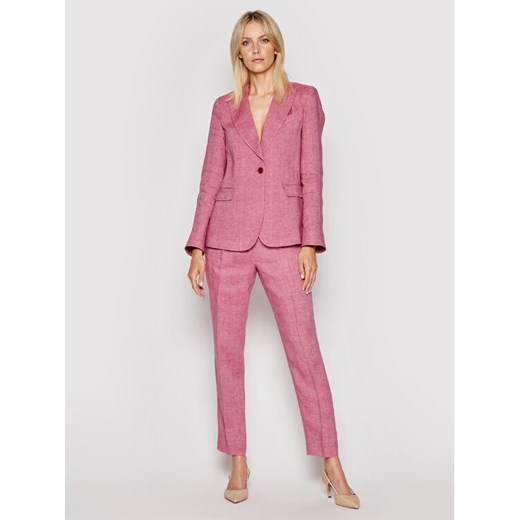Weekend Max Mara Spodnie materiałowe Manna 51310411 Różowy Regular Fit 38 okazja MODIVO