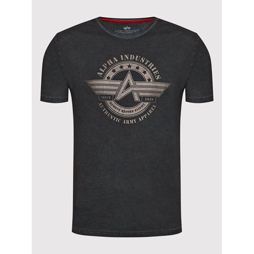 Alpha Industries T-Shirt Olidye 118513 Czarny Regular Fit Alpha Industries M promocyjna cena MODIVO