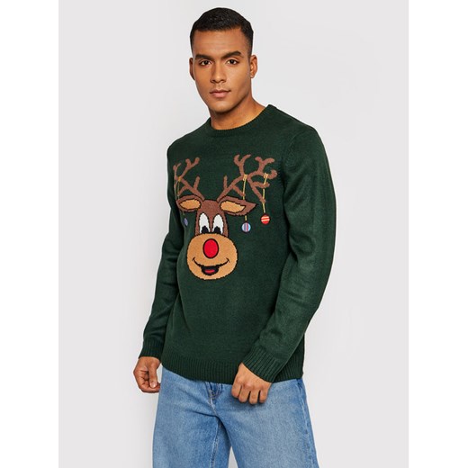 Only & Sons Sweter Xmas 22017943 Zielony Regular Fit Only & Sons L MODIVO promocja