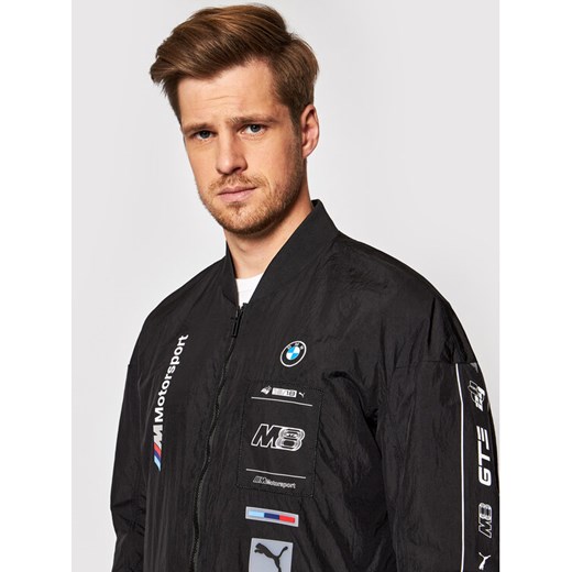 Puma Kurtka bomber Bmw Mms Street 597969 Czarny Regular Fit Puma L okazja MODIVO