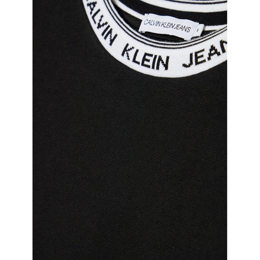 Calvin Klein Jeans Bluza Intarsia IB0IB00905 Czarny Regular Fit 10Y promocyjna cena MODIVO