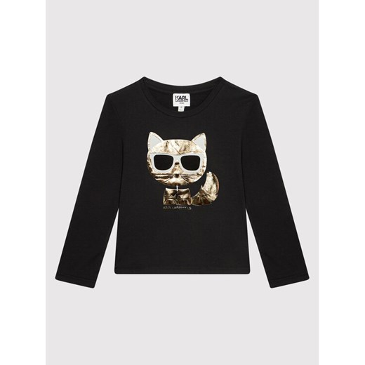KARL LAGERFELD Bluzka Z15324 S Czarny Regular Fit Karl Lagerfeld 6Y MODIVO promocja