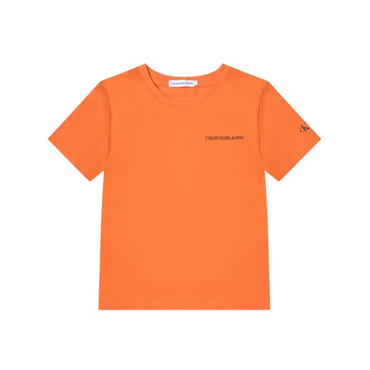 Calvin Klein Jeans T-Shirt IB0IB00456 Pomarańczowy Regular Fit 6 wyprzedaż MODIVO